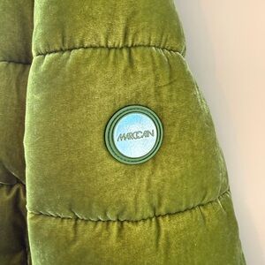 Marc Cain Green velvet bomber Jacket